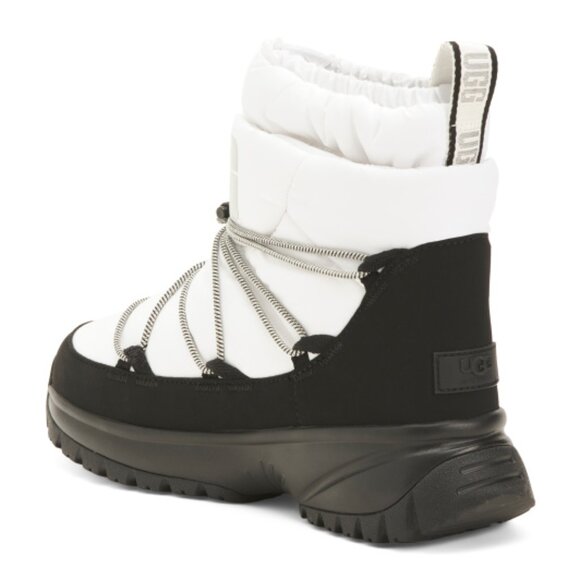 NEW UGG Yose Puffer Mid Waterproof Boots white for women 764mn - Picture 3 of 8